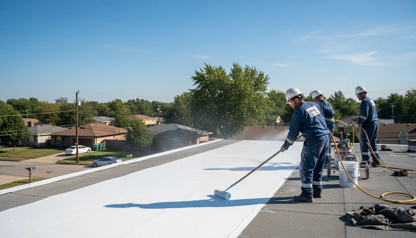 Commercial roof coating in Rosewood, OH near me